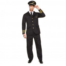 AIRLINE PILOT COSTUME, MENS