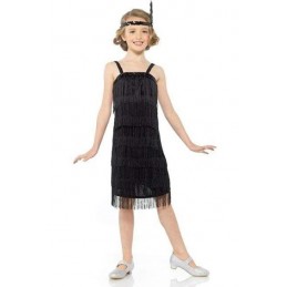 BLACK FLAPPER DRESS, GIRLS