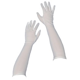 NYLON GLOVES 45cm - WHITE,...